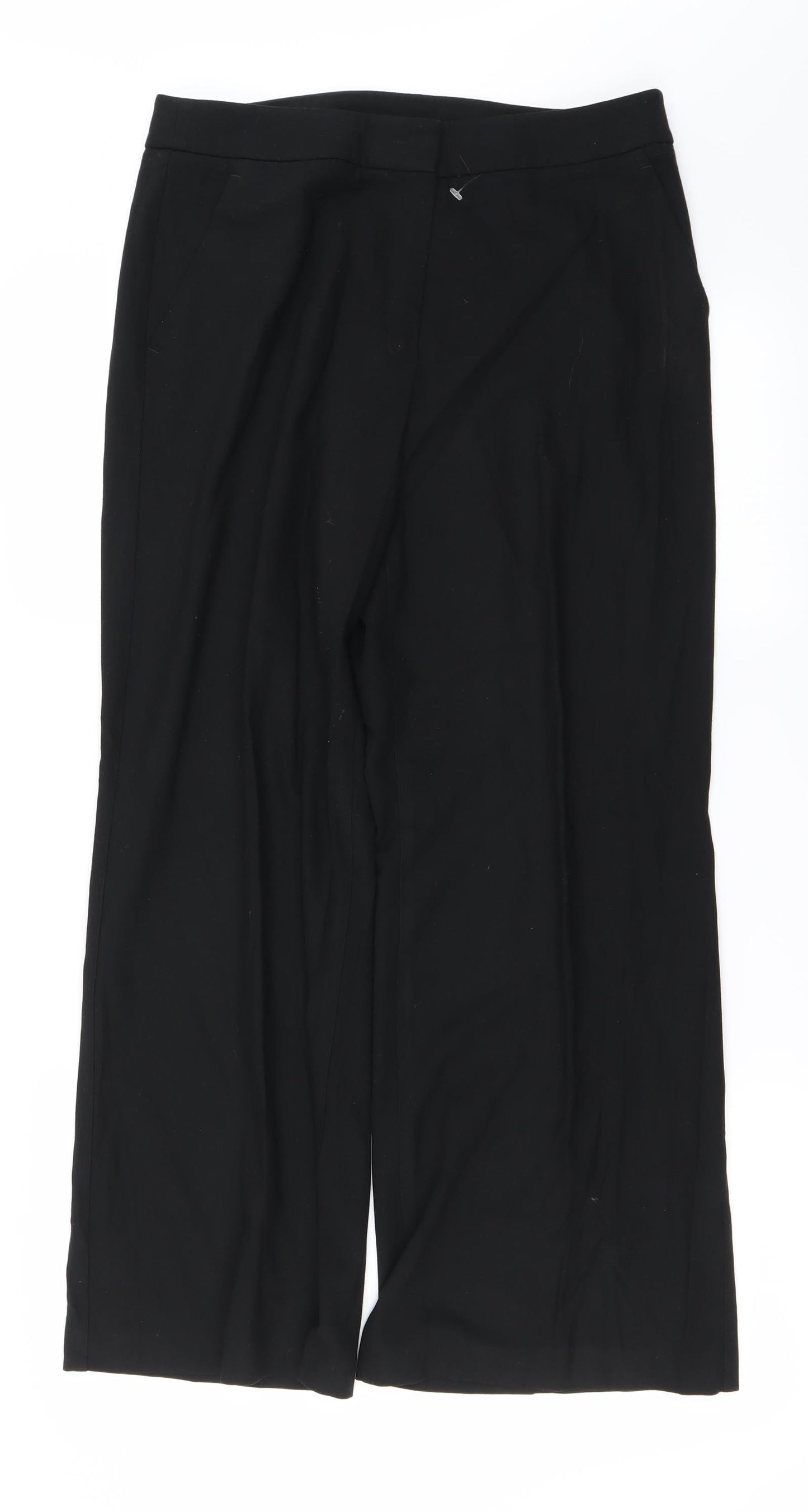 Womens UK Size 12 Marks and Spencer Regular Fit  Black Trousers