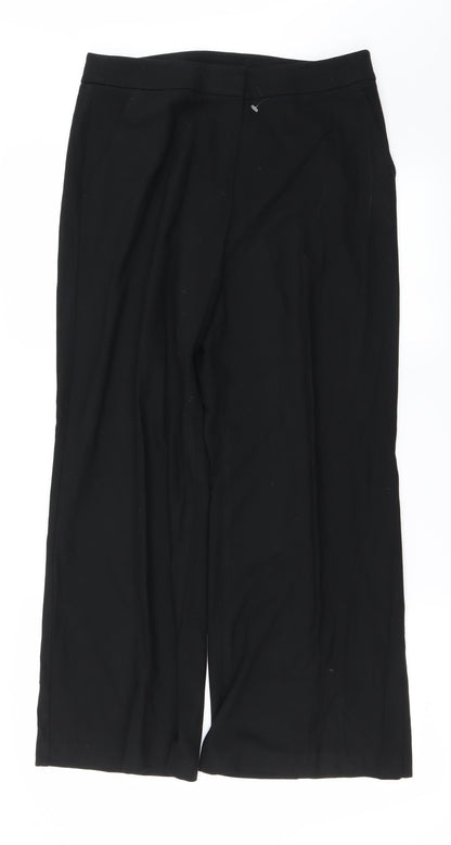 Womens UK Size 12 Marks and Spencer Regular Fit  Black Trousers