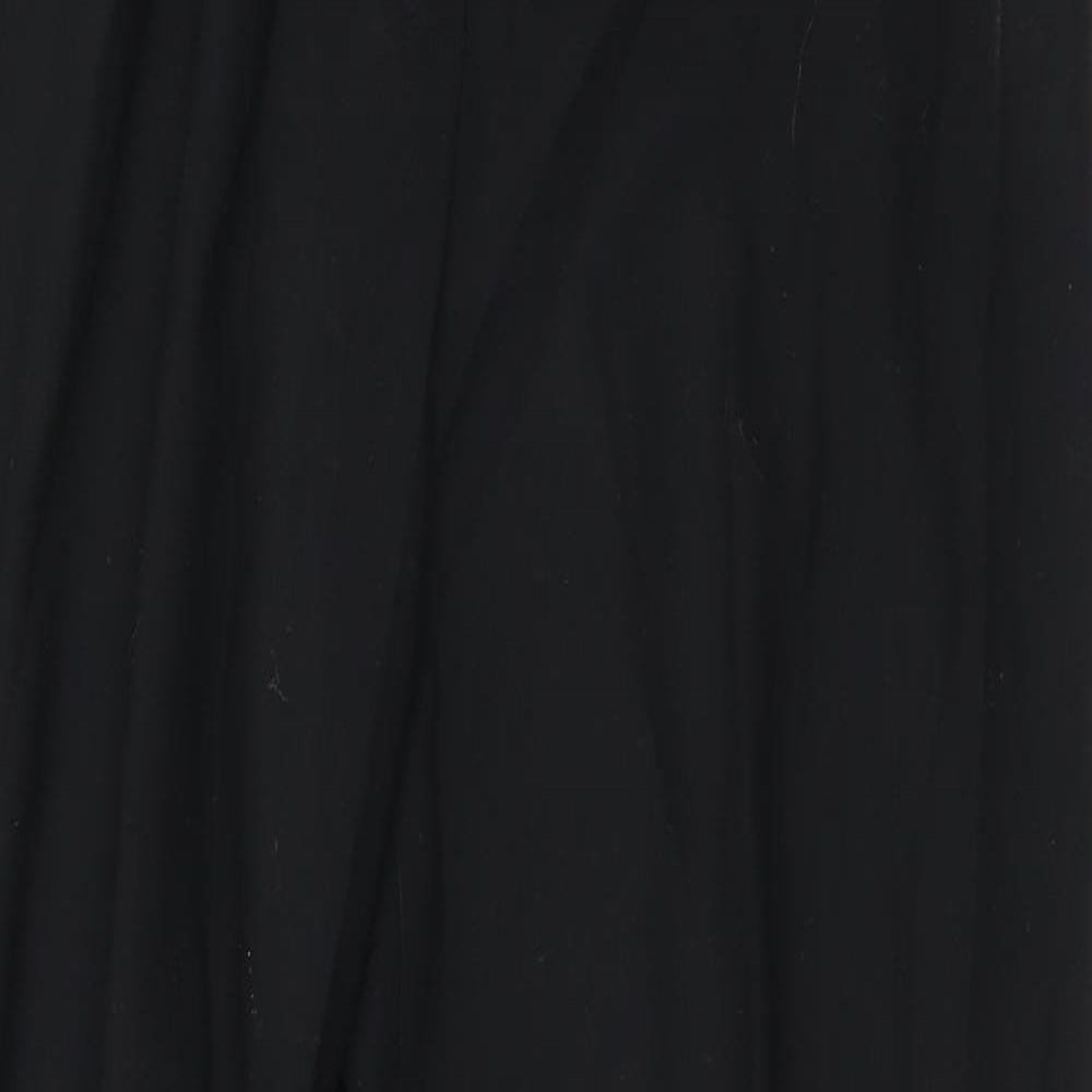 Womens UK Size 12 Marks and Spencer Regular Fit  Black Trousers