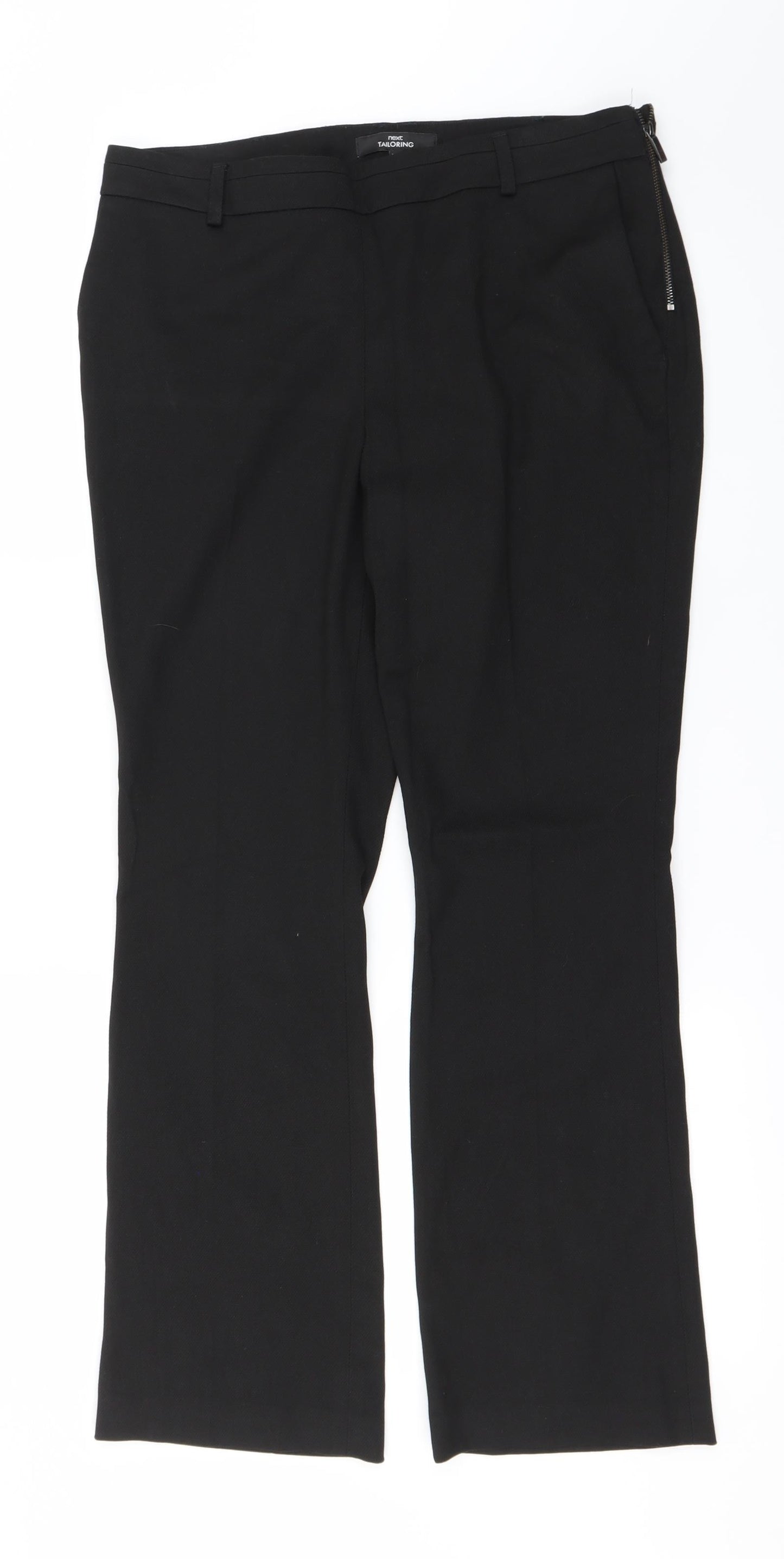 Womens UK Size 12 NEXT Regular Fit Sweatpants Black Trousers