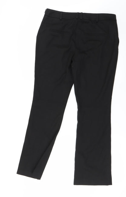 Womens UK Size 12 NEXT Regular Fit Sweatpants Black Trousers