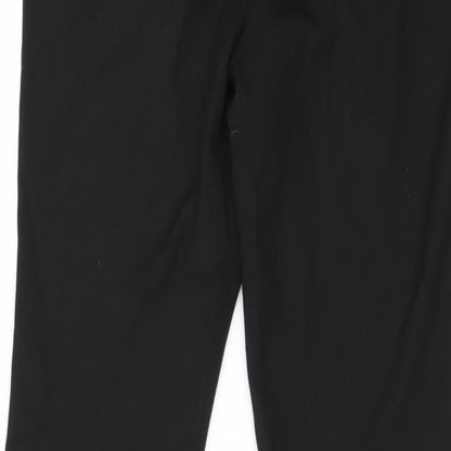 Womens UK Size 12 NEXT Regular Fit Sweatpants Black Trousers