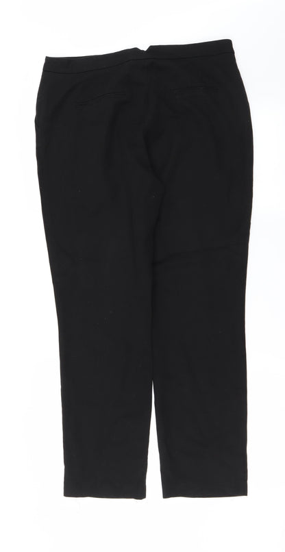 Womens UK Size 14 Papaya Regular Fit  Black Trousers