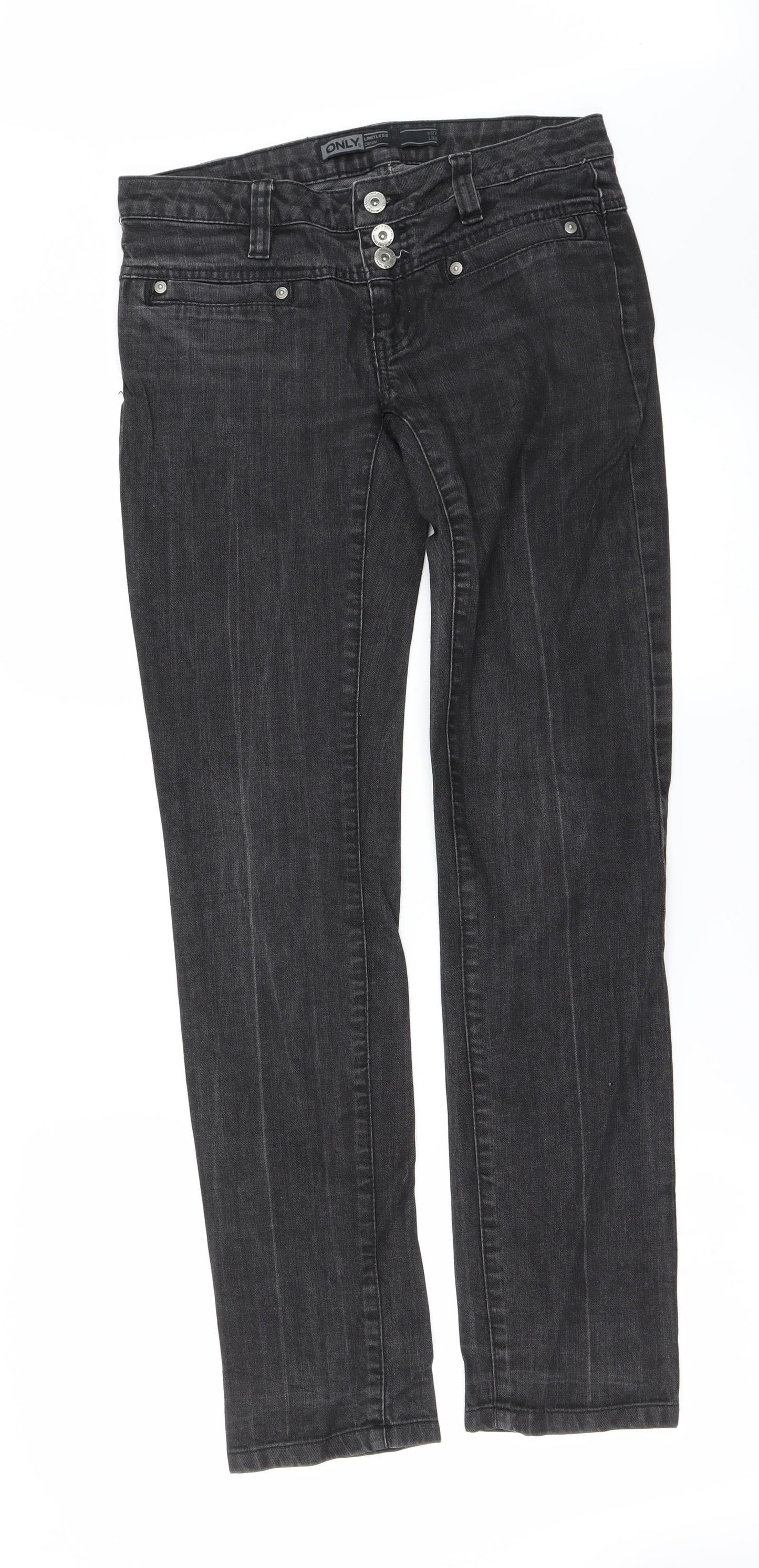 Only Womens Black   Straight Jeans Size 27 in L32 in