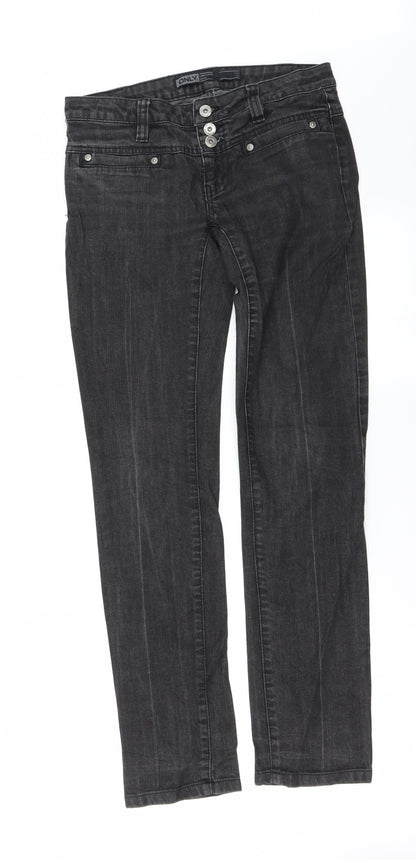 Only Womens Black   Straight Jeans Size 27 in L32 in