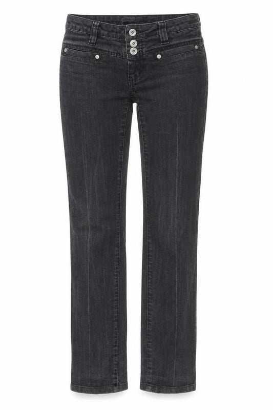Womens UK Size 27 in Only Regular Fit Straight Black Jeans