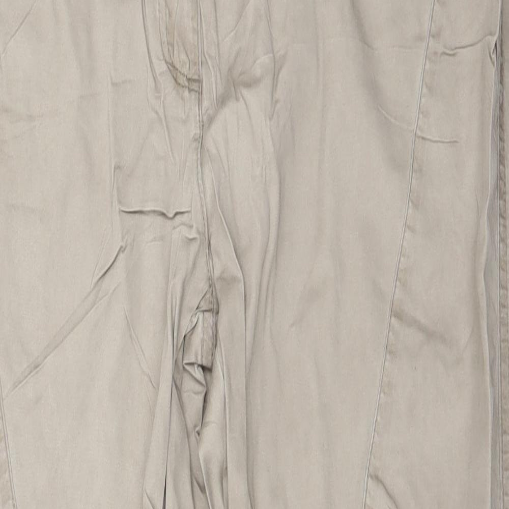 Gina Womens Beige   Trousers  Size 14 L23 in