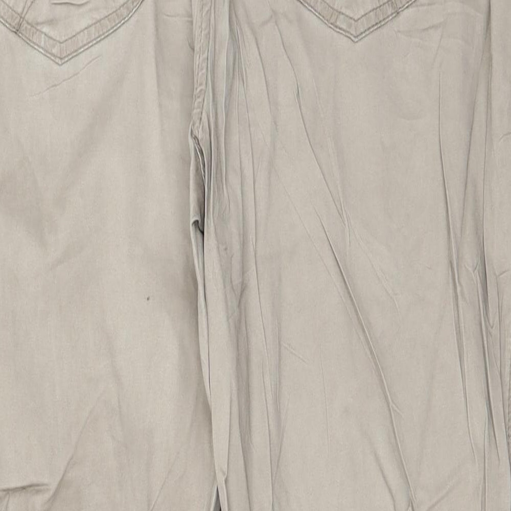 Gina Womens Beige   Trousers  Size 14 L23 in