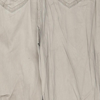 Gina Womens Beige   Trousers  Size 14 L23 in