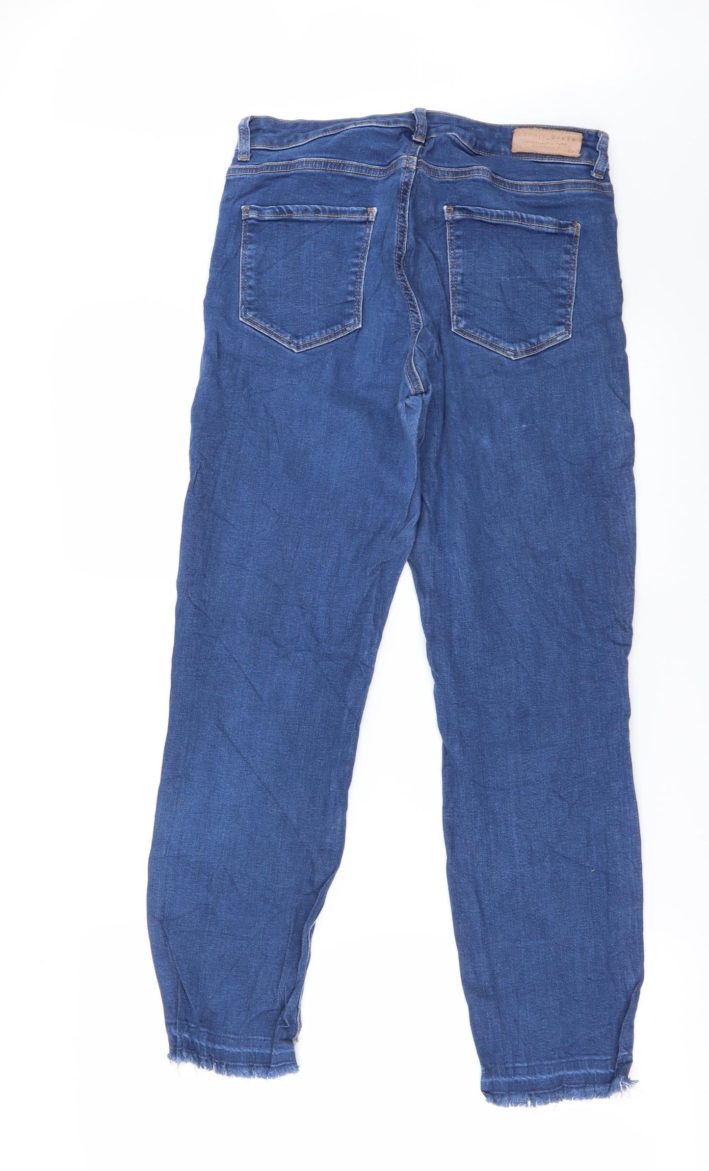 Womens UK Size 28 in Preworn Regular Fit Straight Blue Jeans