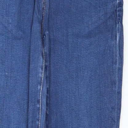 Womens UK Size 28 in Preworn Regular Fit Straight Blue Jeans