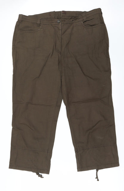 Womens UK Size 38 in Preworn Regular Fit  Brown Trousers