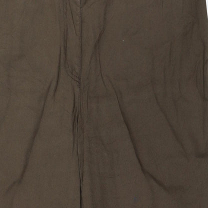 Womens UK Size 38 in Preworn Regular Fit  Brown Trousers