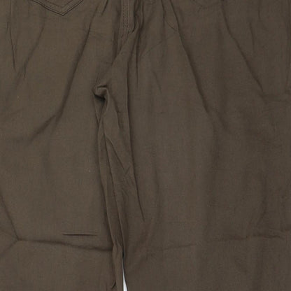 Womens UK Size 38 in Preworn Regular Fit  Brown Trousers