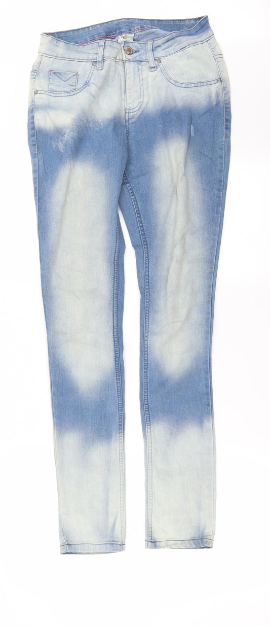 Womens UK Size 26 in Up Fashion Relaxed Fit Straight Blue Jeans