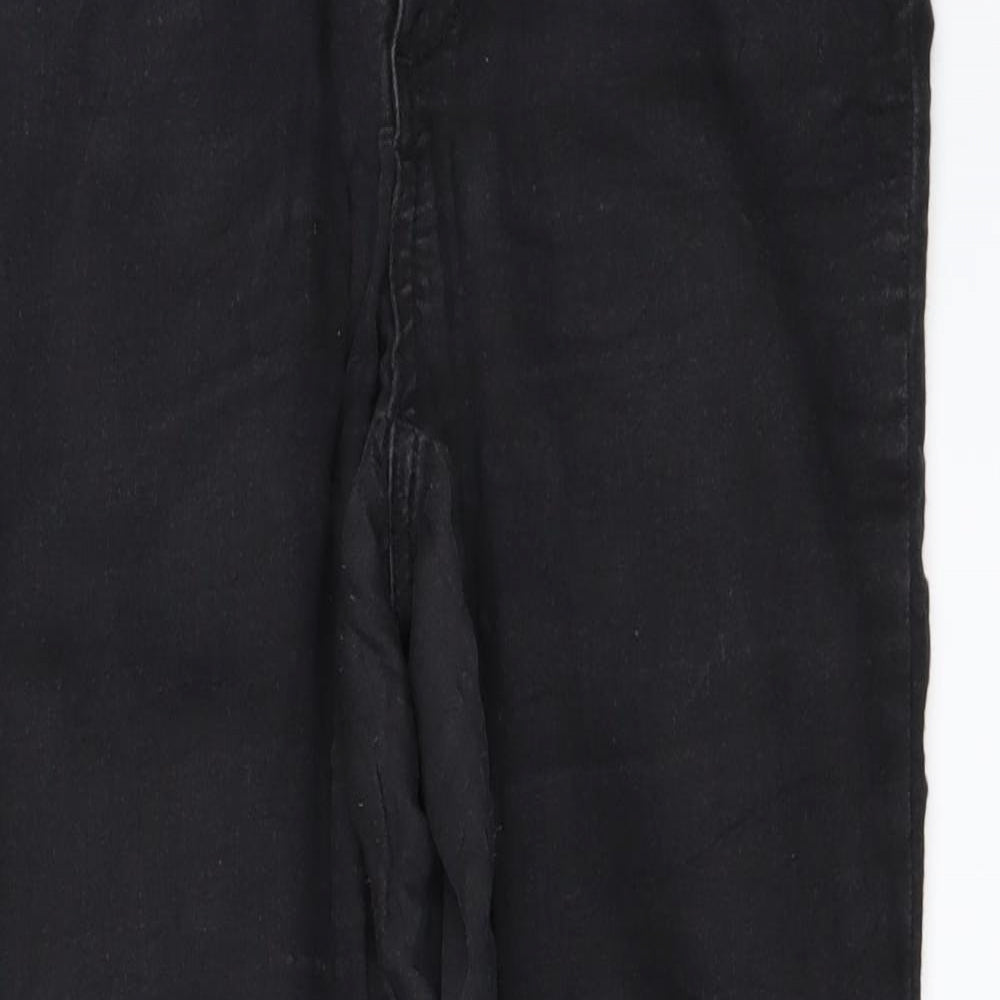 Womens UK Size 28 in Preworn Regular Fit Straight Black Jeans
