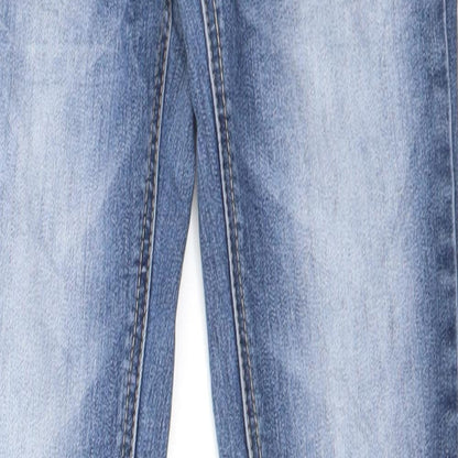 Womens UK Size 23 in Preworn Regular Fit Skinny Blue Jeans