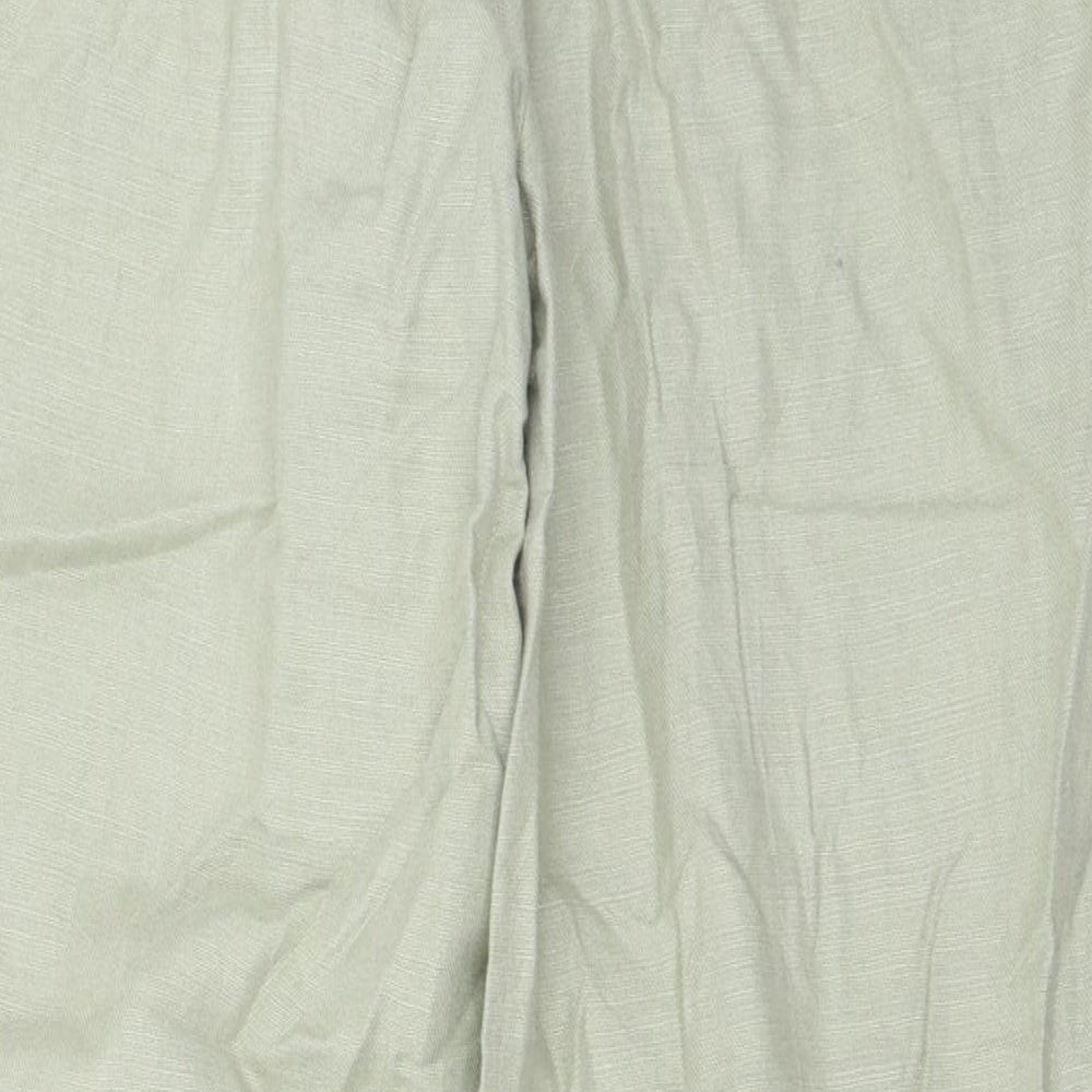 Womens UK Size 12 Preworn Regular Fit  Green Trousers