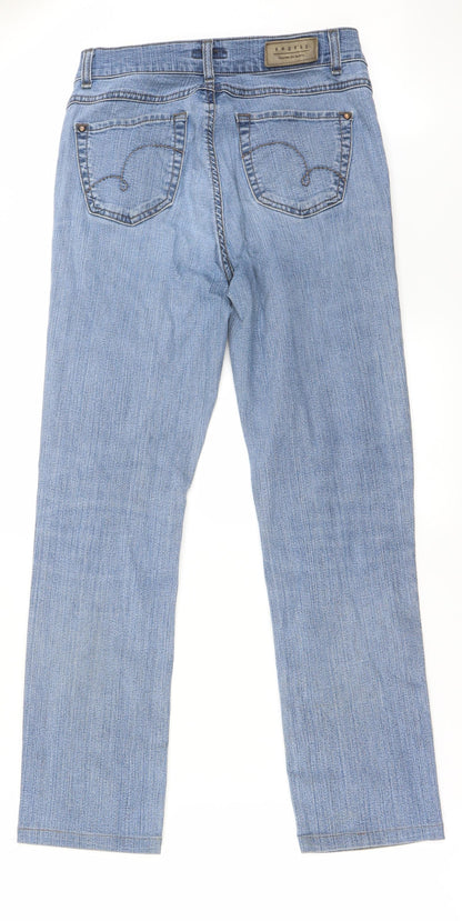 Mens UK Size 28 in Preworn Regular Fit Straight Blue Jeans