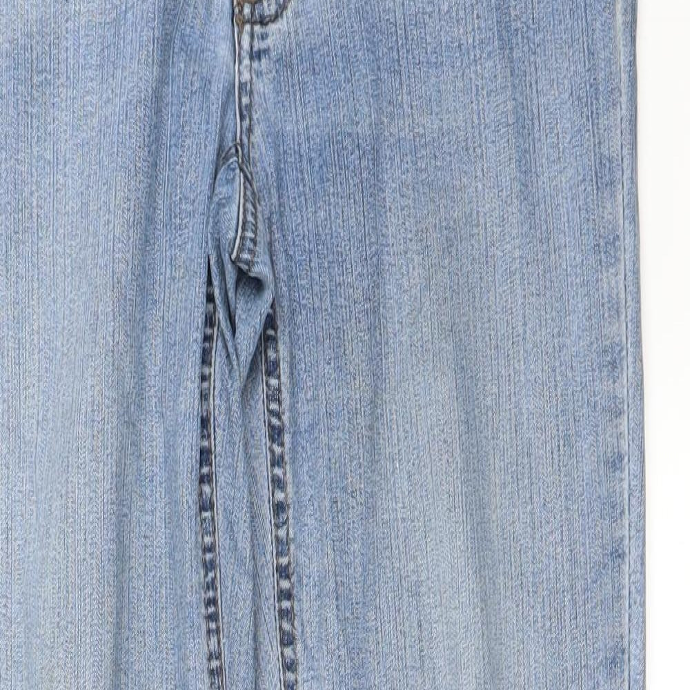Mens UK Size 28 in Preworn Regular Fit Straight Blue Jeans