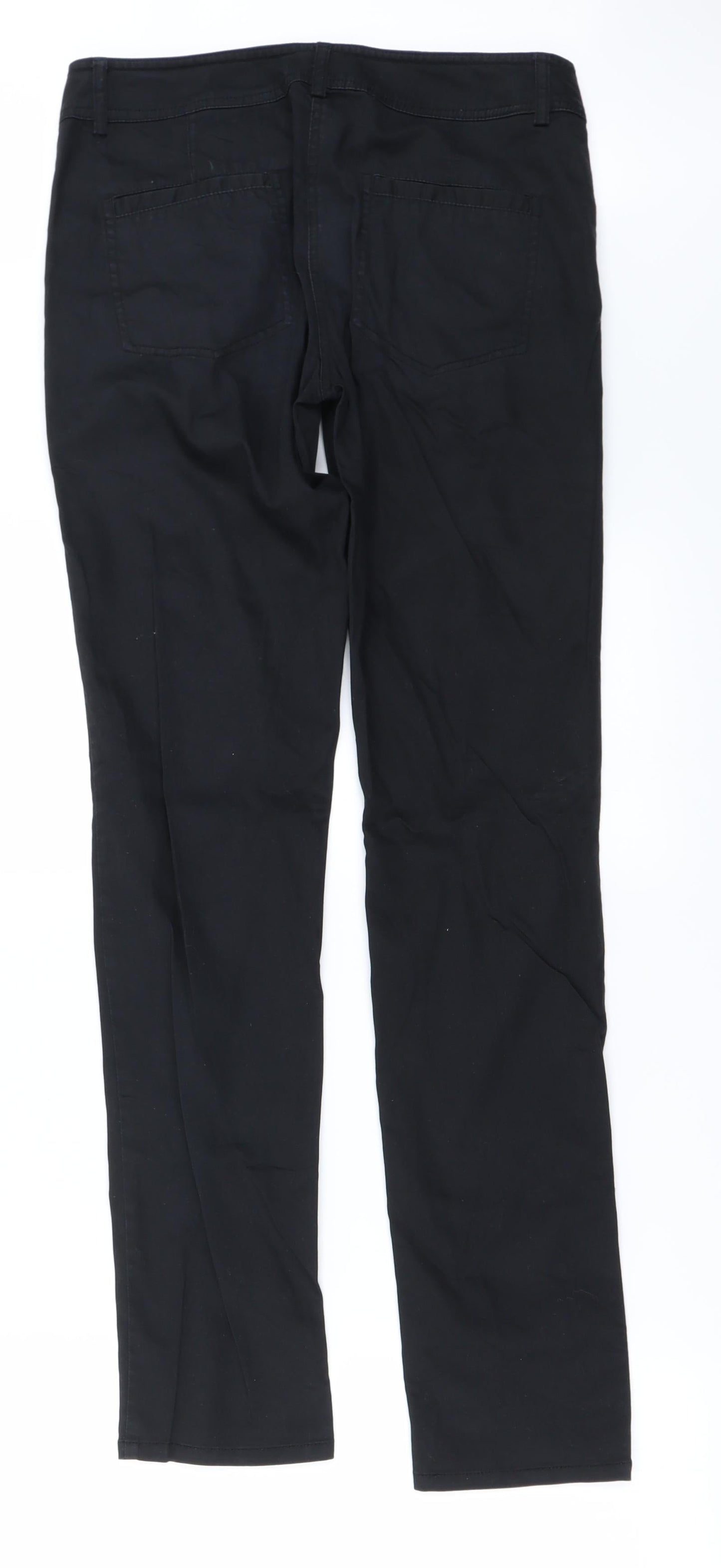 Womens UK Size 6 H&M Regular Fit Straight Black Jeans