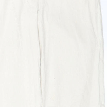 Womens UK Size 30 in Preworn Regular Fit Straight Ivory Jeans