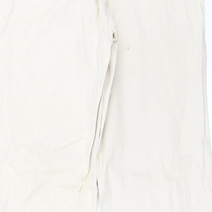 Womens UK Size 30 in Preworn Regular Fit Straight Ivory Jeans