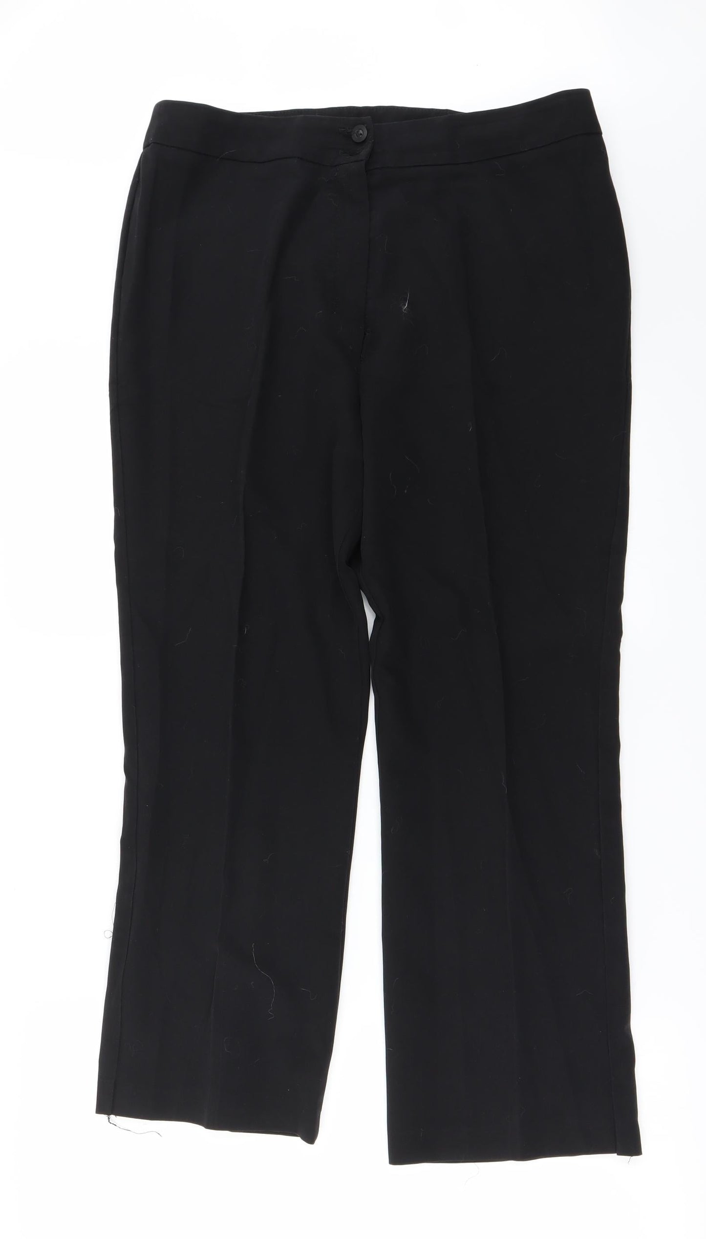 Womens UK Size 14 CMD Regular Fit  Black Trousers