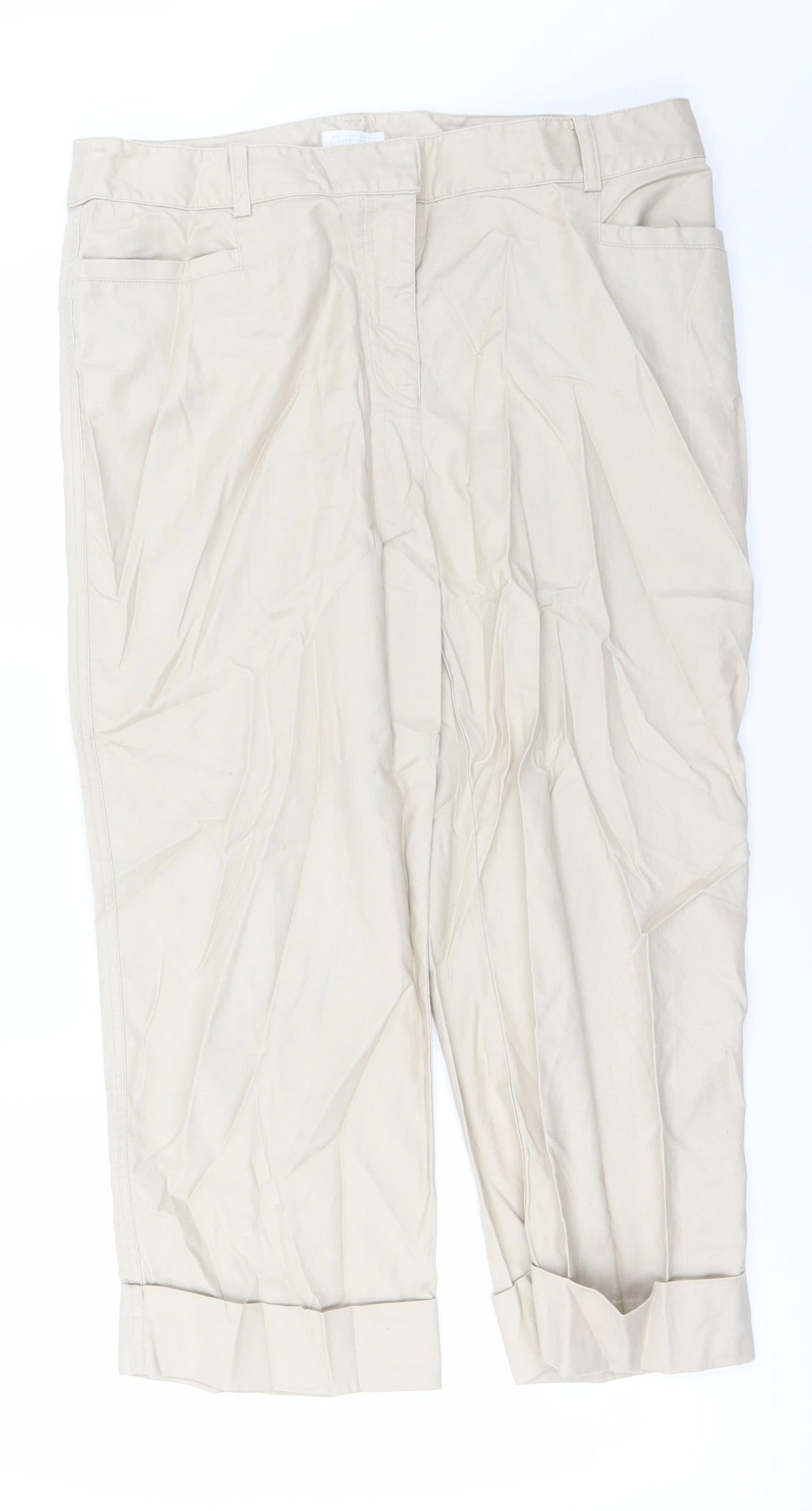 Charter Club Womens Beige   Trousers  Size 14 L27 in