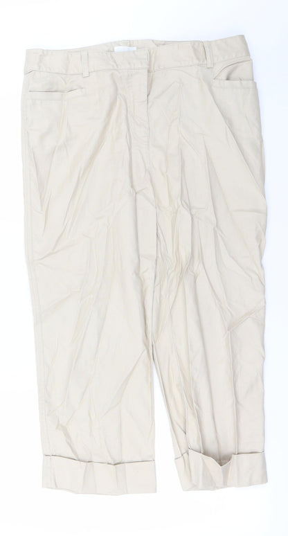 Charter Club Womens Beige   Trousers  Size 14 L27 in