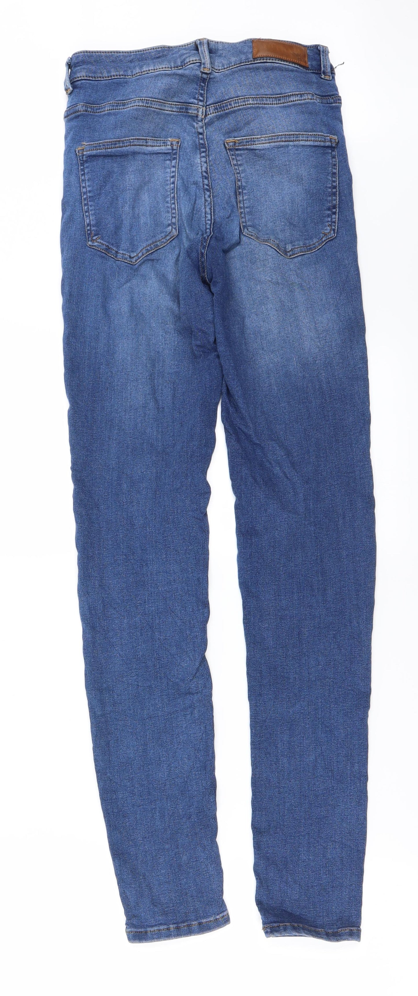 Womens UK Size 23 in Preworn Regular Fit Straight Blue Jeans