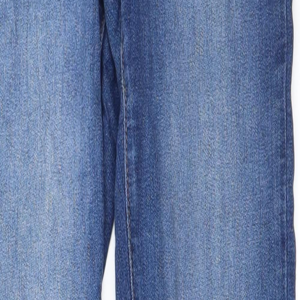 Womens UK Size 23 in Preworn Regular Fit Straight Blue Jeans