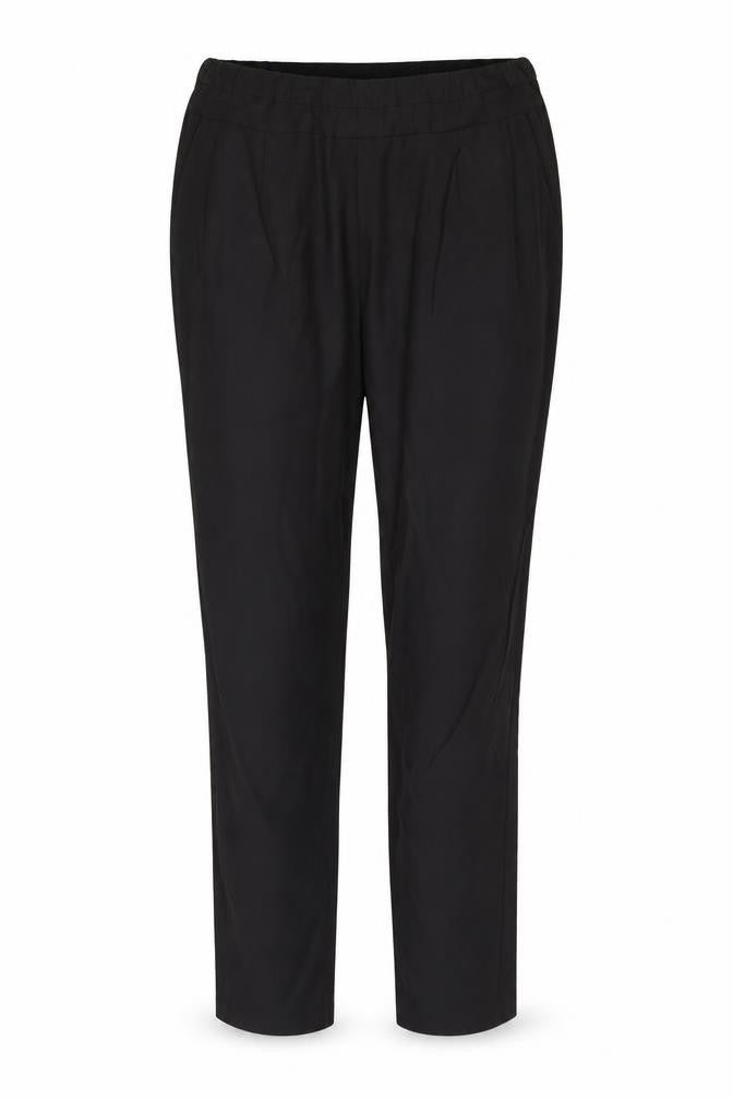 Womens UK Size 8 ICHI Regular Fit  Black Trousers