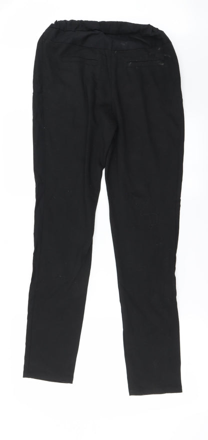 Womens UK Size 8 ICHI Regular Fit  Black Trousers