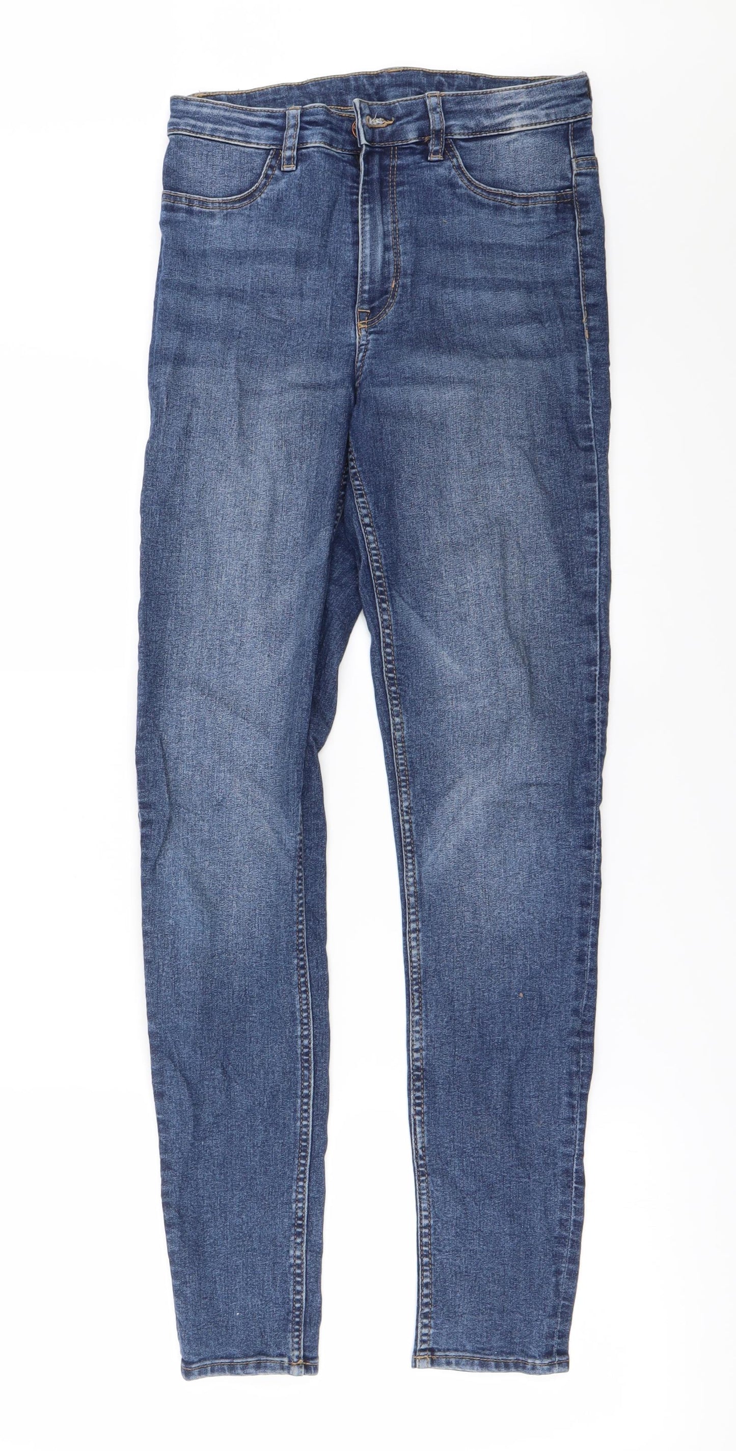 Womens UK Size 8 H&M Regular Fit Straight Blue Jeans