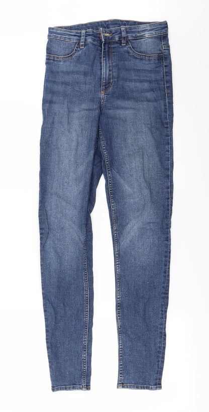 Womens UK Size 8 H&M Regular Fit Straight Blue Jeans
