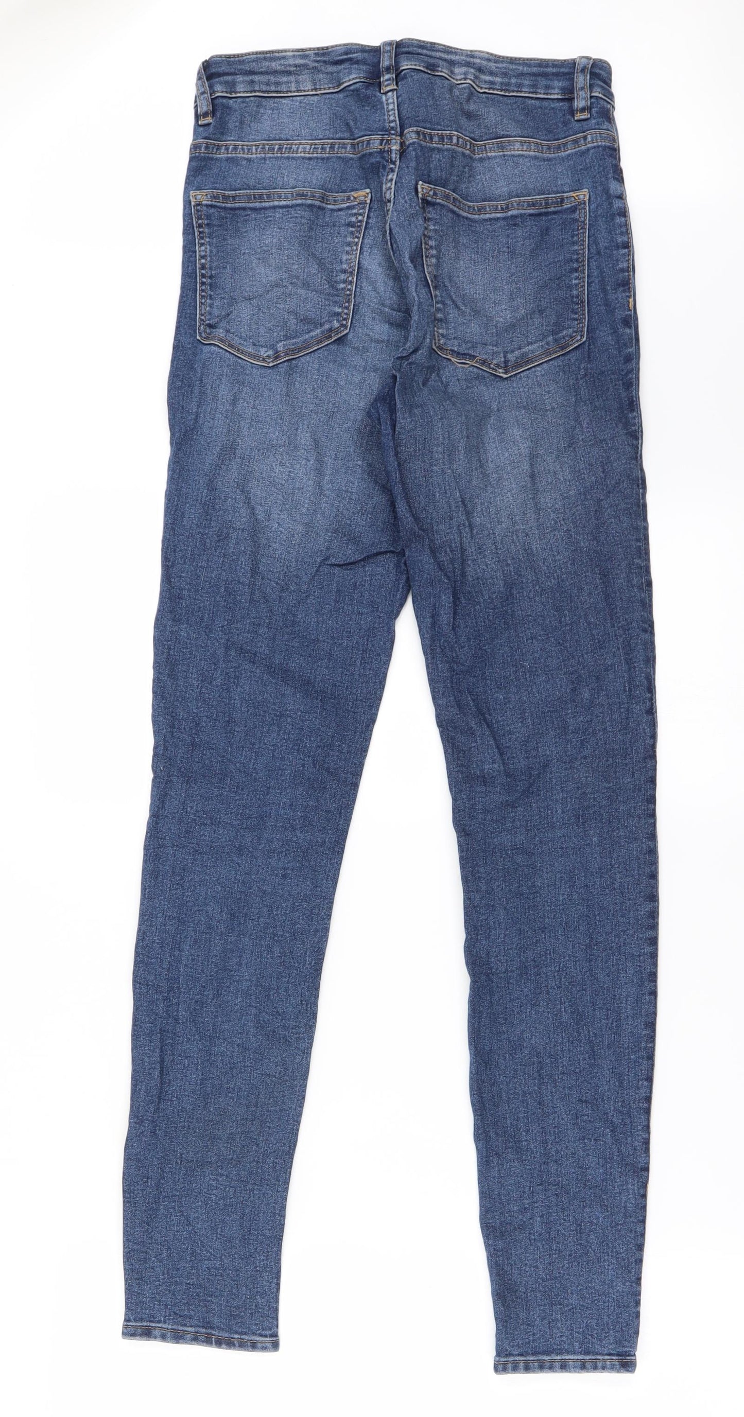 Womens UK Size 8 H&M Regular Fit Straight Blue Jeans