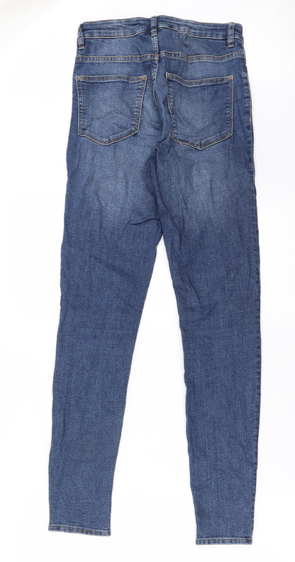 Womens UK Size 8 H&M Regular Fit Straight Blue Jeans