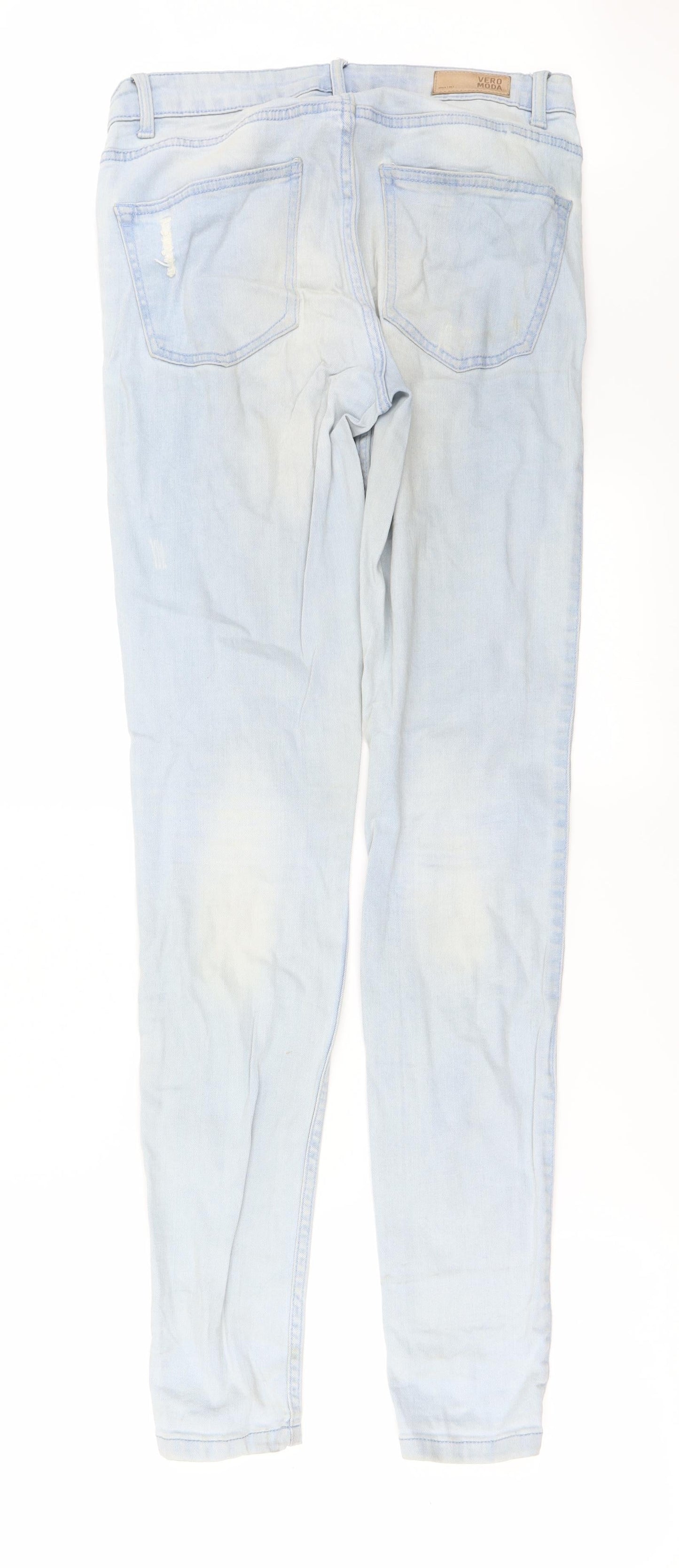 Womens UK Size 28 in VERO MODA Regular Fit Tapered Blue Jeans