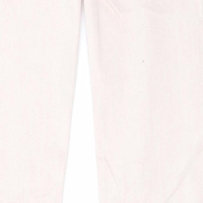 Womens UK Size 28 in Preworn Regular Fit Straight Pink Jeans