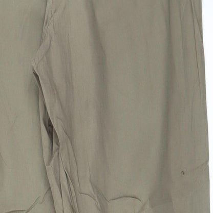 Womens UK Size 14 Marks and Spencer Regular Fit  Green Trousers