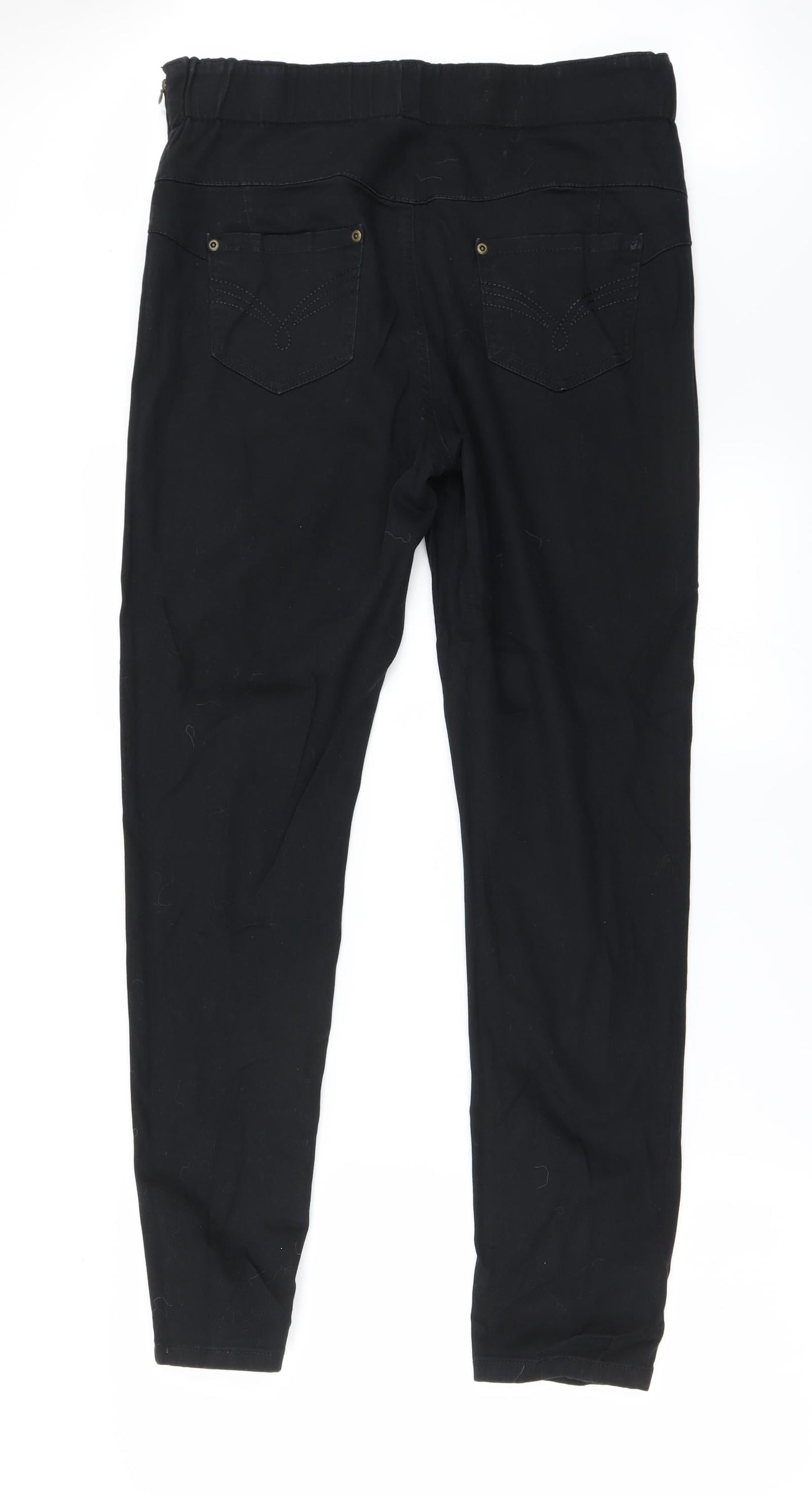 Womens UK Size 32 in Preworn Regular Fit  Black Trousers