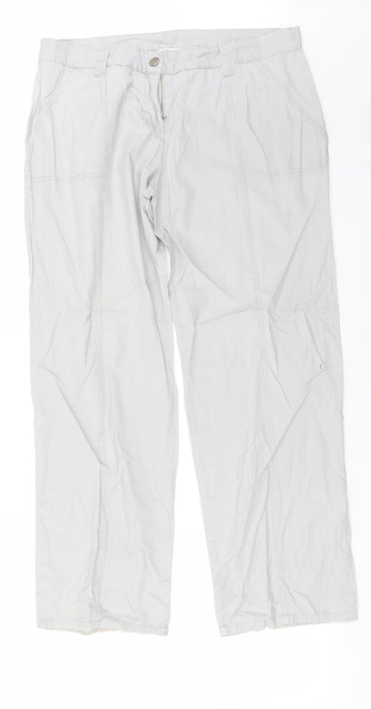 Womens UK Size 32 in Papaya Regular Fit  Grey Trousers