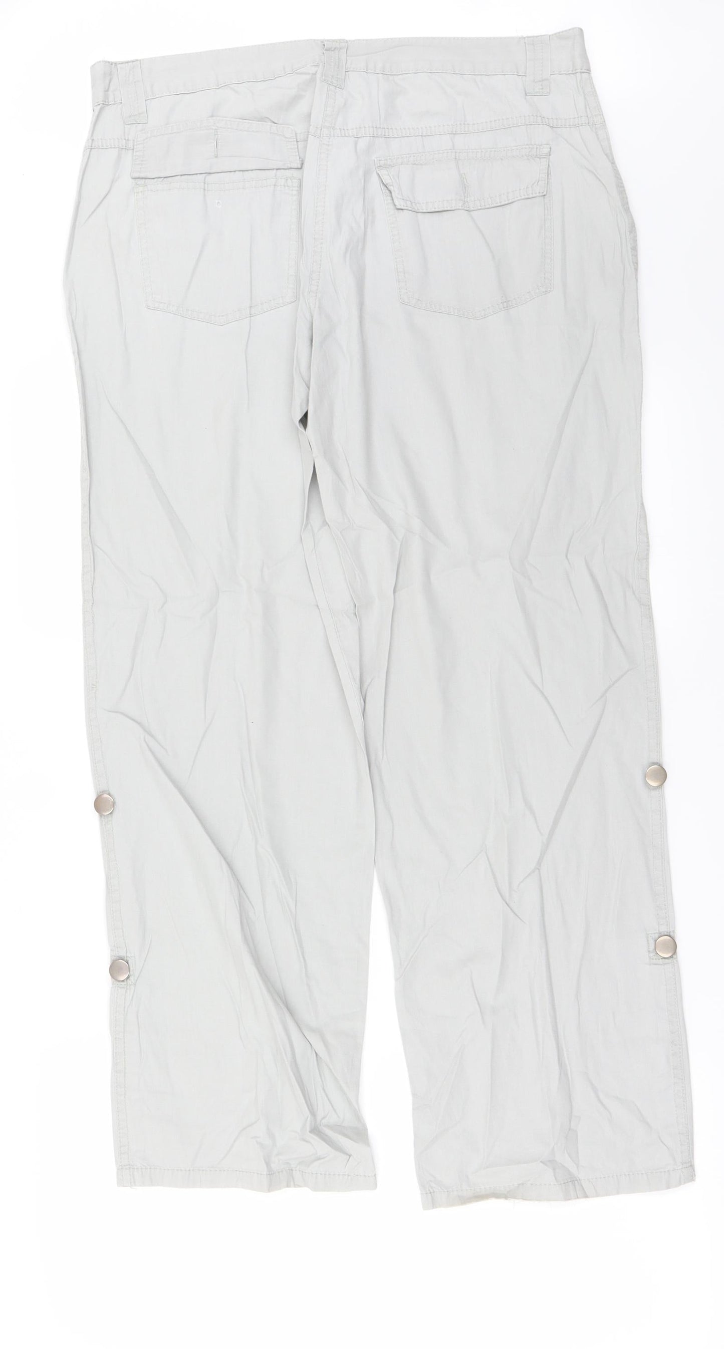 Womens UK Size 32 in Papaya Regular Fit  Grey Trousers