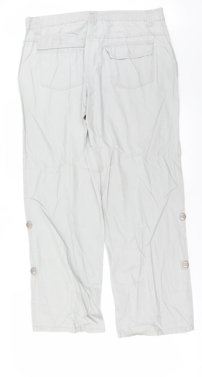 Womens UK Size 32 in Papaya Regular Fit  Grey Trousers