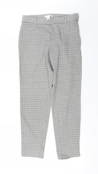 Womens UK Size 8 H&M Regular Fit  Grey Trousers