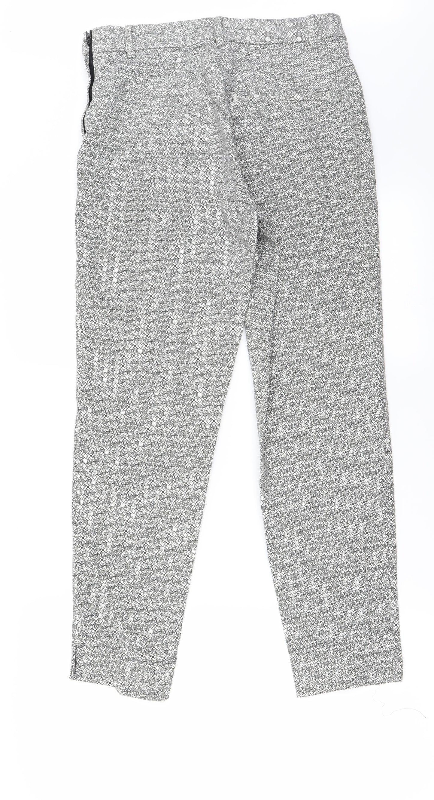 Womens UK Size 8 H&M Regular Fit  Grey Trousers