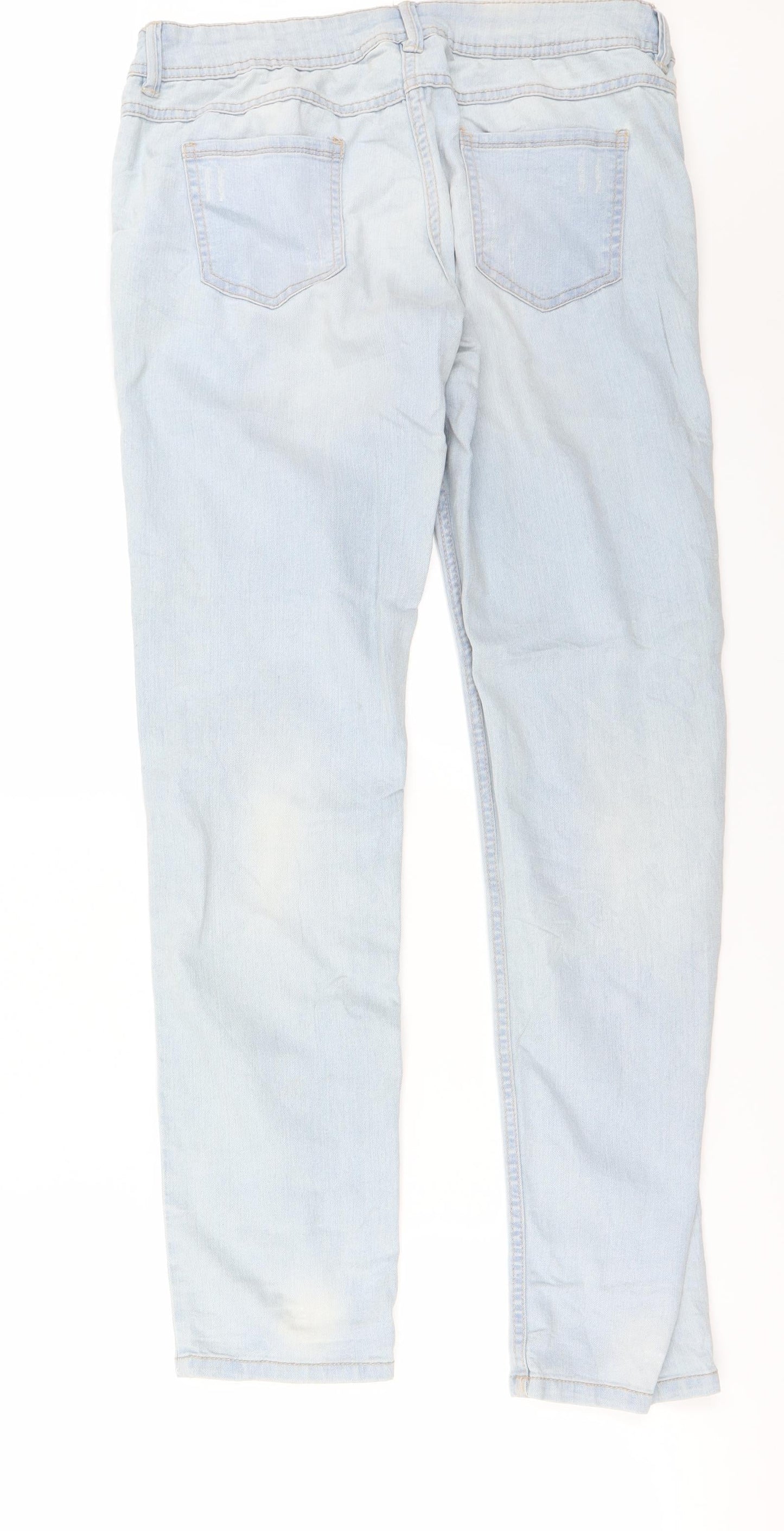 Womens UK Size 31 in Preworn Regular Fit Straight Blue Jeans