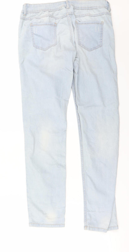 Womens UK Size 31 in Preworn Regular Fit Straight Blue Jeans