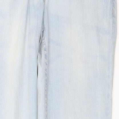 Womens UK Size 31 in Preworn Regular Fit Straight Blue Jeans